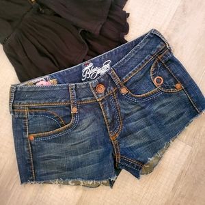 Blue Tattoo cut off shorts Size 29